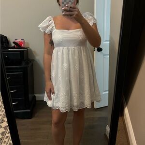 Lulus eyelet flowy dress